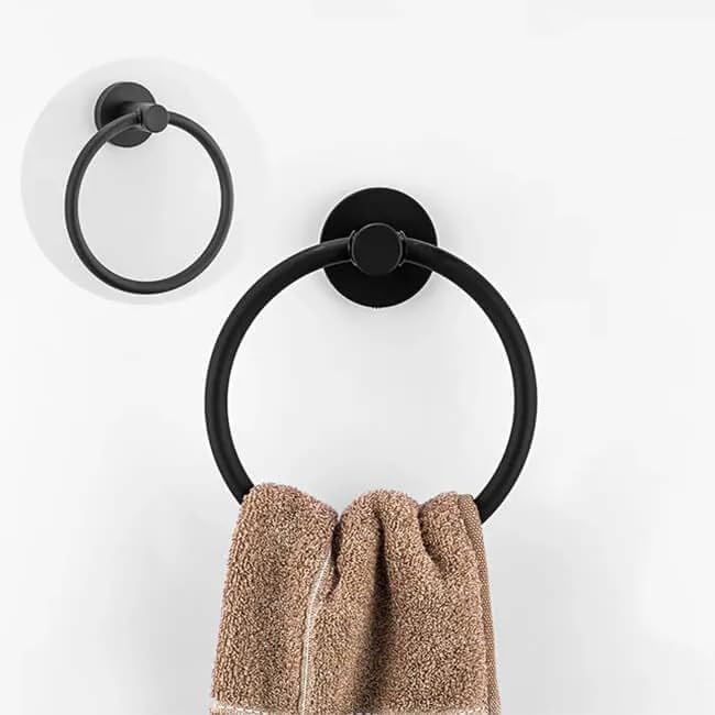 Stainless Steel Bathroom Accessory Set (Black)