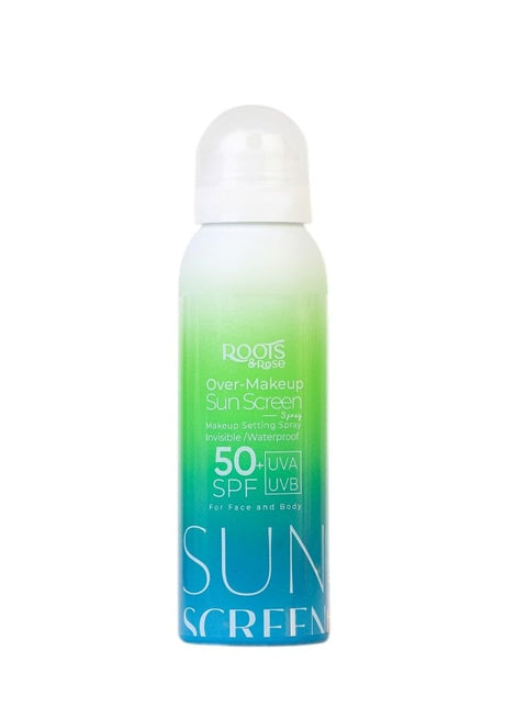 over Makeup Sun Screen Spray | spf50+ | sets makeup for 12 hours | glowy finish | vegan | UVA/UVB | easy reapplication 120 ml