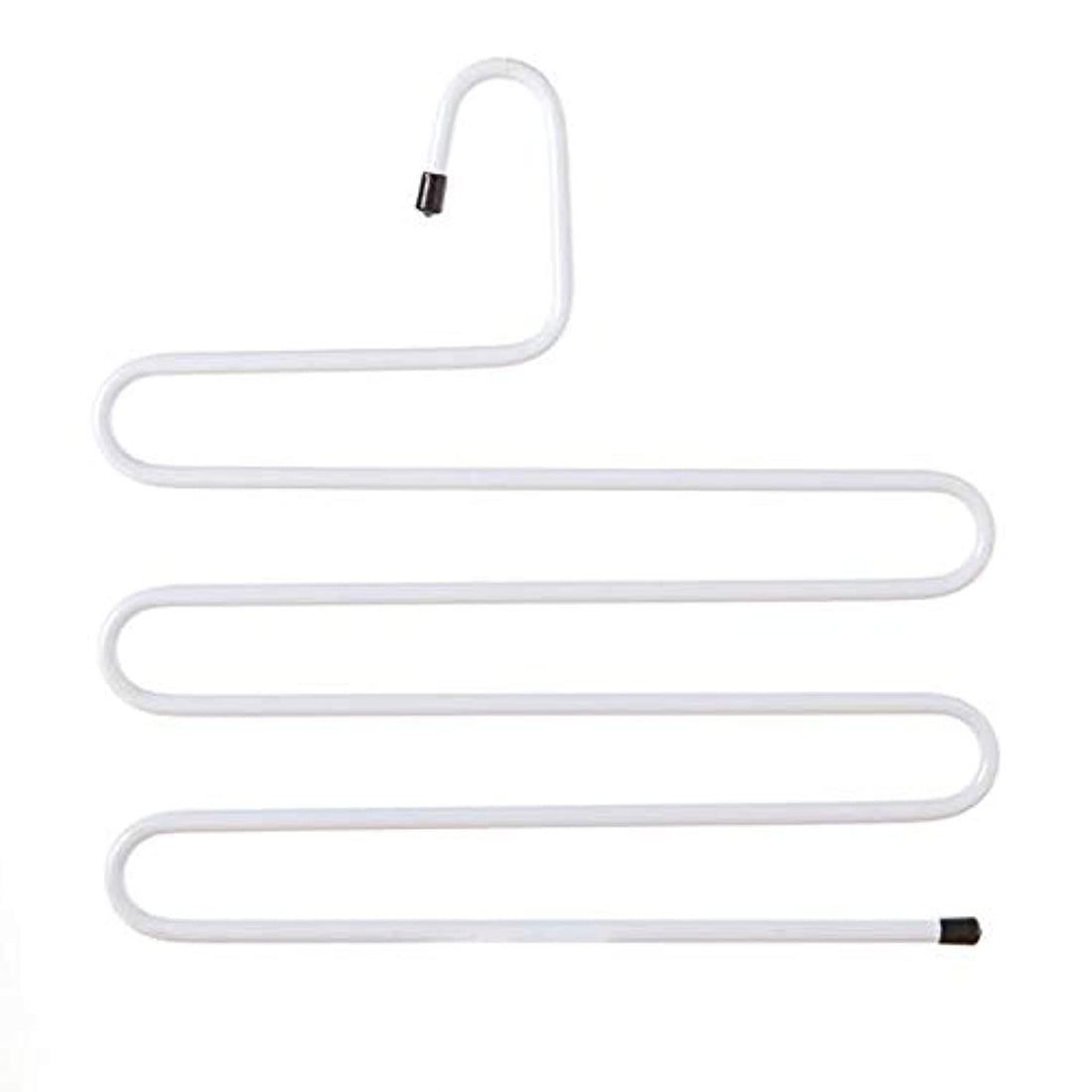 SAPU Pants hanger multi-layer s-style multi-purpose towel clothes hanger - white, One Size