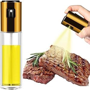 Generic GOLD Oil Sprayer (100ml, Glass, Stainless Steel, Ergonomic Design)