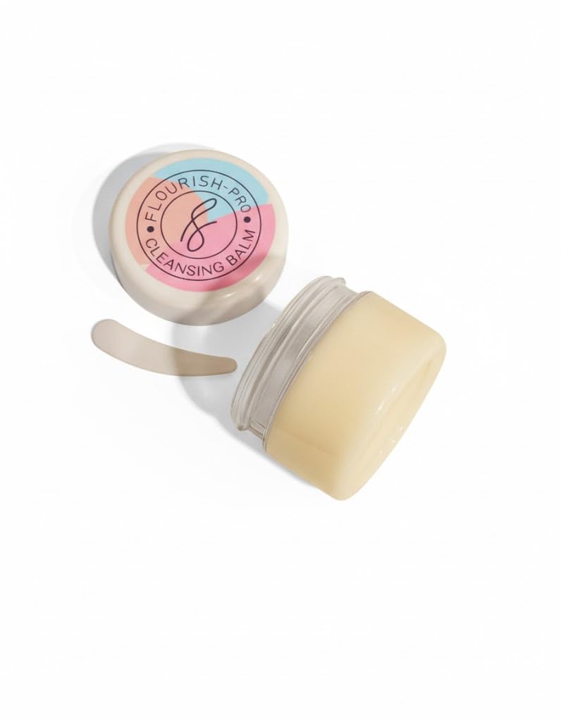 Flourish Cleansing Balm, Makeup Remover, Nourishing Formula with Jojoba Oil and Shea Butter Fragrance-Free, All Skin Types