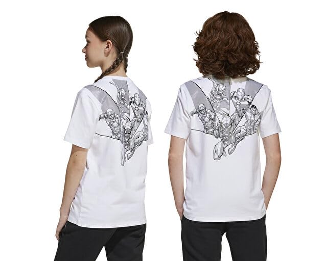adidas JUNIOR BOYS AND GIRLS J MRVL MS GFX T T-Shirt