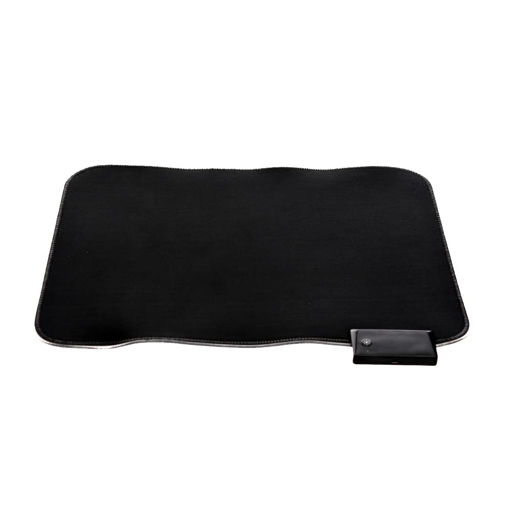 Gms-X3 Rgb Gaming Mouse Pad 9 Lighting Modes Oversized Glowing 35Cmx25Cm - Black