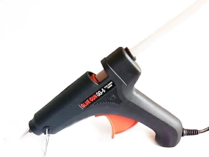 High Power Electric Heat Glue Gun – Adjustable Temperature – Ideal for DIY, Electronics Repair, Craft (Black 80W)