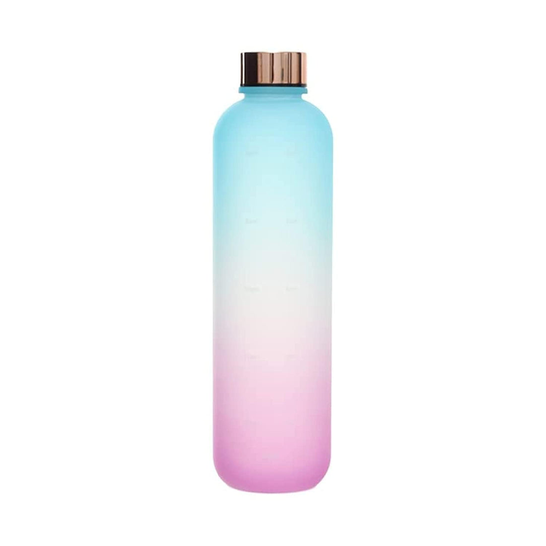 Flamer sports water bottle with motivational time marker 1l - multi color