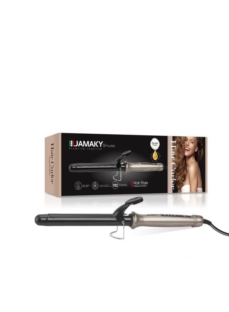 Jamaki 19 Size 19 Baby Curly Curling Iron and Curler for Hair 990 Temperature JMK20001 (Italy)