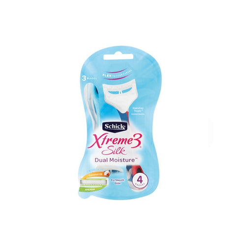 Schick Intuition Xtreme 3 Disposable Razors, Hawaiian Tropic, 4-Pack