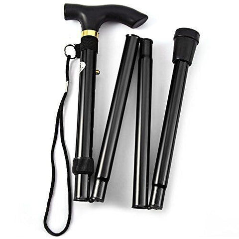Walking Stick Lightweight, Comfortable Grip, Foldable and Adjustable, Durable Walking Aid Mobility Aid, Collapsible Walking Stick