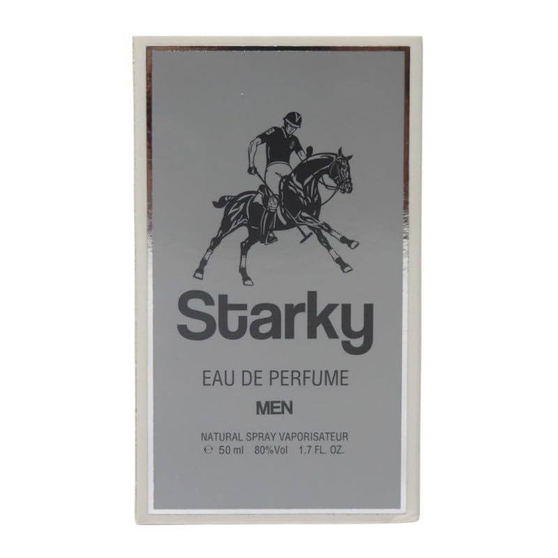 Starky Eau De Perfume Natural Spray Vaporisateur For Men-Grey-50ml