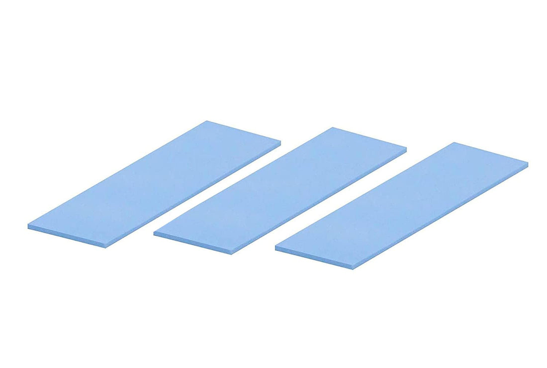 Thermal Conductive Silicone Pads [ Pack of 3 ] 20x67x0.5mm & 20x67x1.0mm & 20x67x1.5mm Suitable for SSD NVME CPU GPU LED IC Chipset Cooling heat Conduction