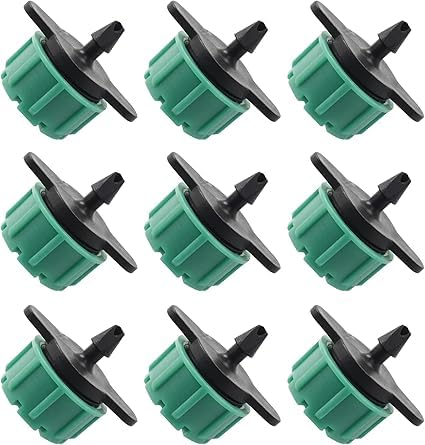 Sprinkler, Drip Irrigation Adjustable Flow, Mini Bubble Dripper, Drip Irrigation Dripper on Barbed) for Mini Drip Irrigation System with Anti-Clogging Purifier, Green (200, Green)
