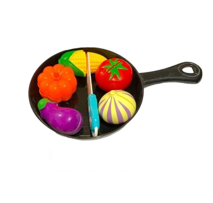 Kitchen Toy Pan for Kids - Entertaining Toy for Kids Who Love Cooking (Black)