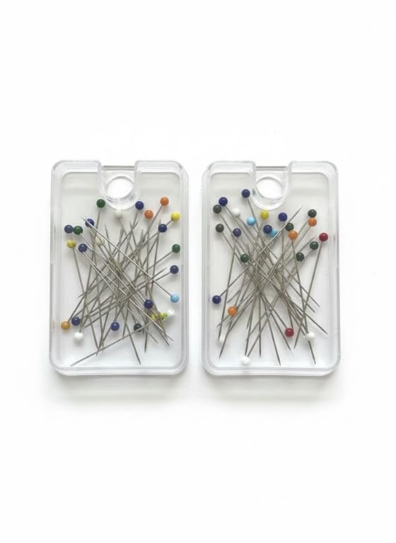 2 Pack Hijab Pins Long Sewing Pins Colorful Heads, Handicrafts