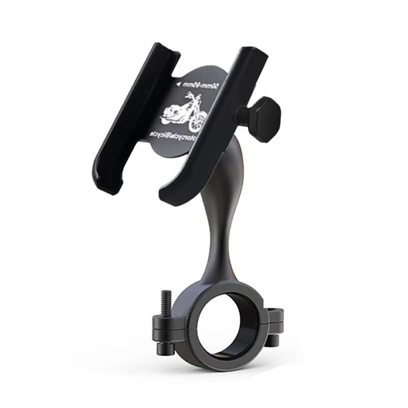Motorcycle Phone Holder Motorcycle Scooter Anti-Shake Rotatable Adjustable Metal Mount for Most Mobile Phones (Black Code:7990) - KaberMisr 2020