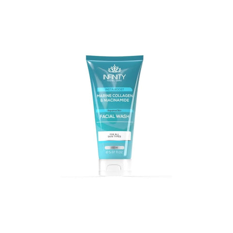 Infinity Insta Boost Marine Collagen Facial Wash 150ml with Niacinamide Daily Cleanser for Oily and Combination Skin Refreshing Face Wash