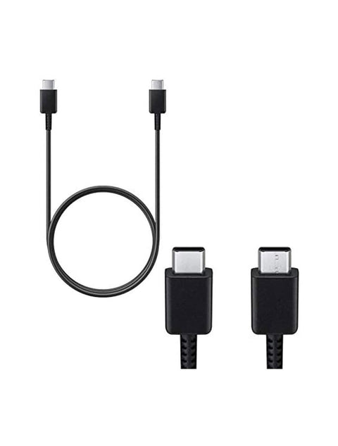 USB C to Type C 3A Cable Compatible with Samsung - Super Fast Charging Type C to C Cable for Galaxy S24 S23 S20 S21 S22 Plus S23 Ultra S24 Ultra Z Flip 4 Fold A55 - Black