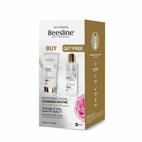 Beesline 4in1 Whitening Cleanser - 150 ml & Whitening Facial Toner - 200 ml (1+1) Promo Pack