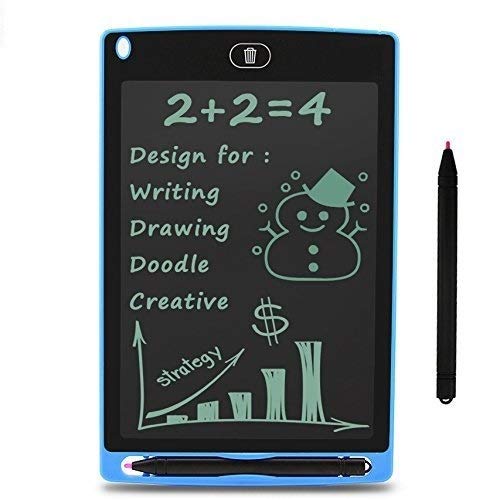 15R 8.5" E-Writer LCD Writing Pad Paperless Memo Digital Tablet/Notepad/Stylus Drawing for Erase Button & Pen to Write (Random Colour)