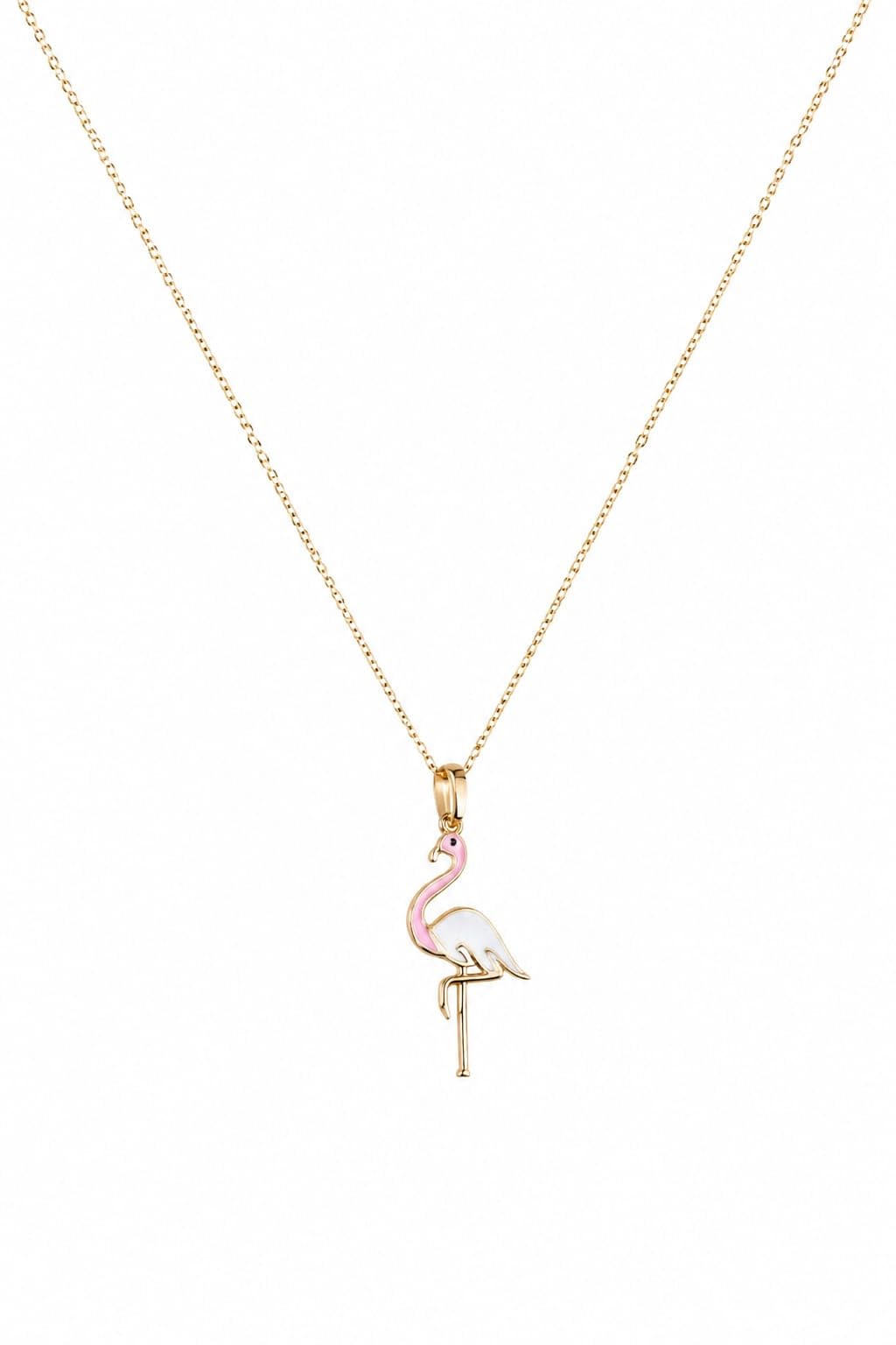 Fashion Flamingo Necklace 18K Gold Plated Delicate Chain for Women Fashion Design