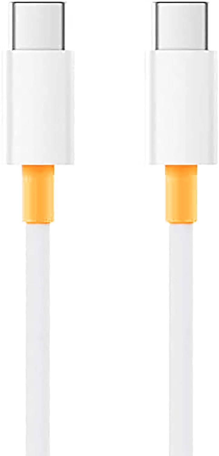 Fast Charging Cable 5A Type-C To Type-C Compatible With Xiaomi, Poco And Redmi 1M - White