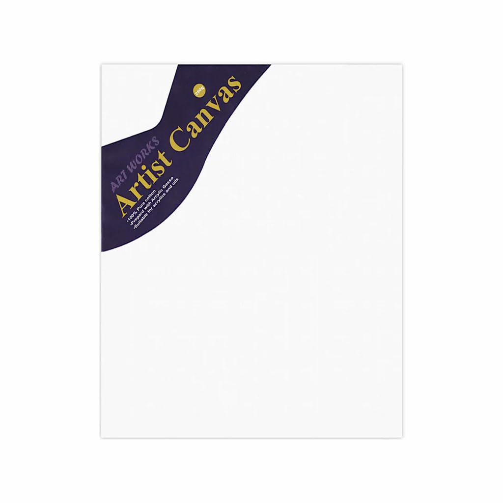 Keep Smiling Canvas Drawing Board, 35 × 50 Cm - White