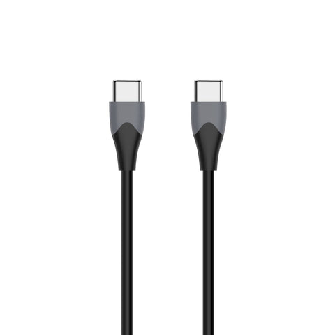 Energizer usb-c/usb-c 2.0 two-tone cable, 1.2 metre length, black