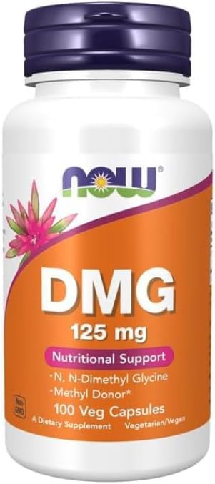 Premium Vital DMG 125mg - 100 Capsules - with Practical Pill Box - Oxygen & Performance Rhythm Matrix - Immune Shield - Non-GMO - Cellular Energy Integrity