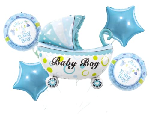Wonka baby boy car helium balloons for baby shower