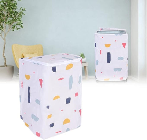 Top Load Fully Automatic Washing Machine Cover I Plastic Anti-Slip Waterproof & Dust Proof I Washer and Dryer Covers I for IFB, Samsung, LG,Whirlpool 6 kg, 6.5 kg,7kg & 7.5 kg – White