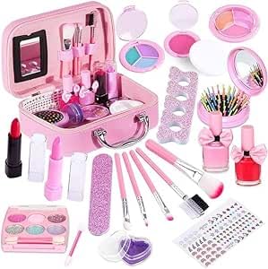 Next Store Makeup Set for Little Girls - Makeup Set with Cute Cosmetic Bag - Washable Makeup Toy - Kids Gifts for Little Princess