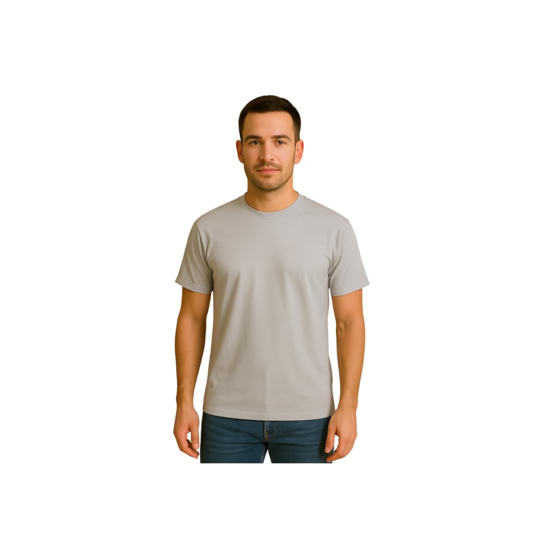 Men's Cotton Spandex T-Shirt, Athletic Fit, Premium Soft Fabric