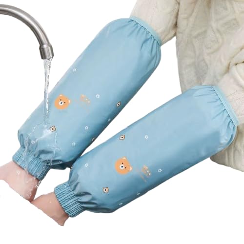 Water and dirt resistant gloves, arm sleeves with leak - proof bracelet – Heavy-Duty, Reusable for Washing Dishes, cooking, cleaning, drawing to protect clothes dry and clean- comfortable design