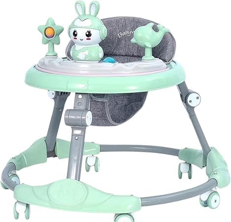 Walkerr with Easy Fold Frame for Storage, Ages 6 Months +Multicolor BY THE MALL (GREENBLUE)
