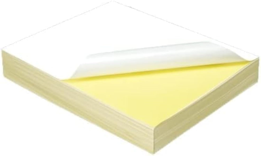 A4 Sticky White Copy Paper - 100 Sheets Sticker Multi Use
