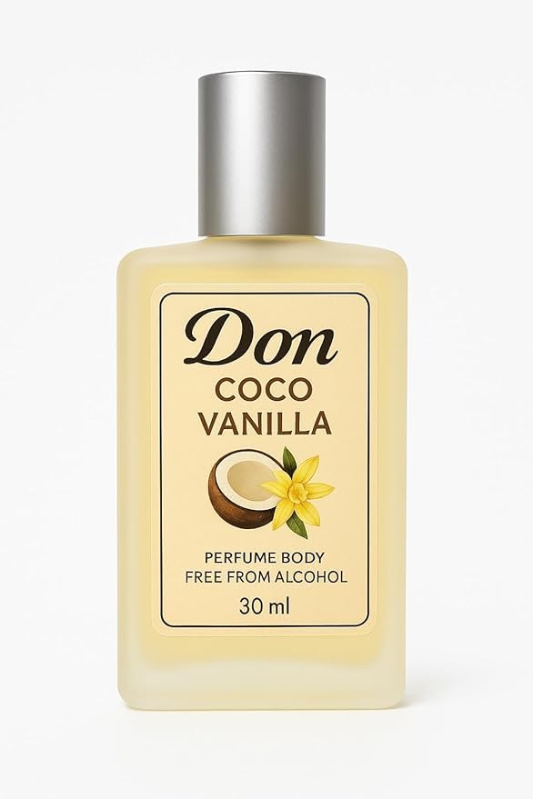 don Coco Vanilla Perfume Body Free From Alcohol 30ml