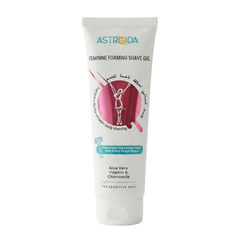 Astroida Feminine Foaming Shave Gel 120ml with Protected and Moisturized Skin Every Single Shave