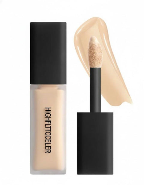 HIGHFILTER CONCEALER COLOR LIQUID BASE LIQIDE - Under Eye Color CONCEALER -High Coverage, Concealer Blinkers, Natural Finish,10 ml, Vegan Formula - 2.1N-MERINGUE COLOR