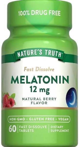 Natural Nighttime Calm Complex | 60 Fast Dissolve Tablets | Gentle Relaxation Supports | Natural Berry Flavor | Non-GMO, Gluten Free