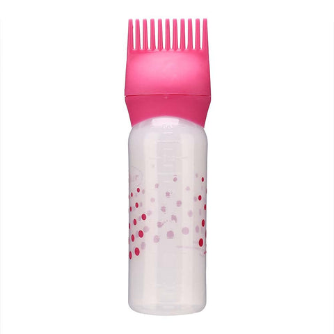 Serlium Hair Oil Applicator Bottle, 160ml Root Comb Applicator Bottle Lightweight Oil Bottle for Hair for Scalp Treatment Essential and Hair Coloring Dye (#3)