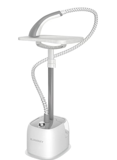 JAMAKI Vertical Garment Steamer 5000W 2 in 1 3 Gear Adjustable Steam Iron with Optical Steam Iron Water Tank Capacity 1600ML Free Ironing Board