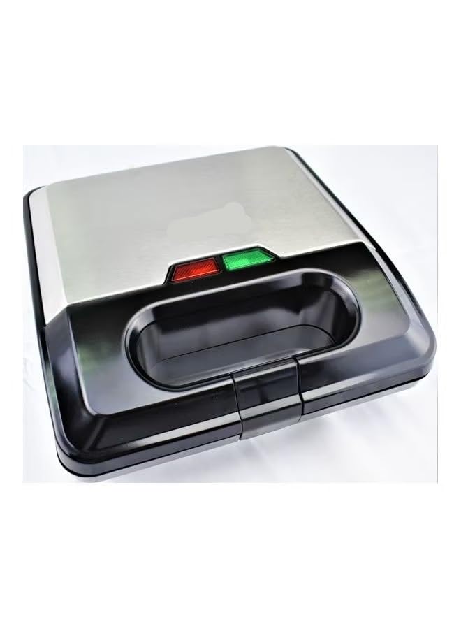 Electric Sandwich Maker 3 in 1 750.0W KJ-303 Black/Silver 750 W SK-303 Black/Silver