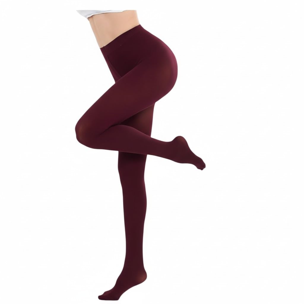 Lycra Women's Tights Burgundy Maroon Opac Fabric Standard