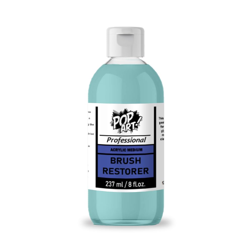 Paint Brush Restorer & Cleaner | Revive & Maintain Brush Quality | Perfect for Acrylic, and Watercolor Brushes