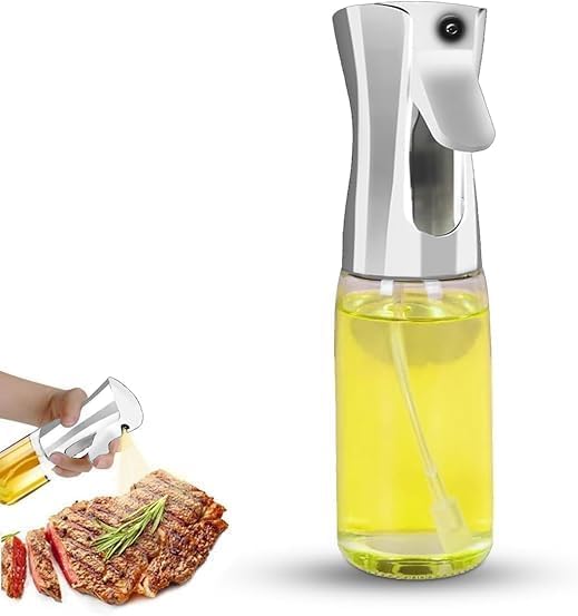 Olive Oil Sprayer 220 Ml Wide Mouth Dispenser for Kitchen Refillable Fine Mist Oil Spray Bottle for Cooking Air Fryer Salad Bbq Leakproof
