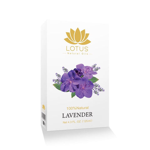 Lotus Lavender Oil for Aromatherapy, Skin & Massage – Relaxing Essential Oil with Natural Lavender Extract for Stress Relief, Skin Soothing, Relaxation & Home Fragrance 125ml