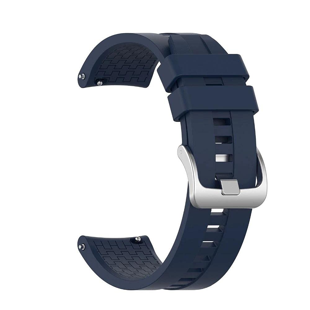 Liger Silicone Watch Bracelet From Liger Compatible With Watch Size 22mm,Blue Color