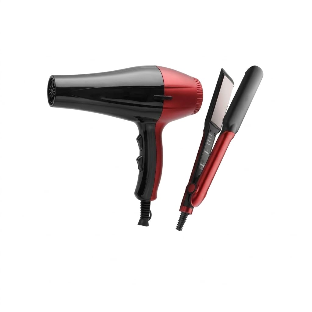 SK-14044 Hair Care Set 2 in 1 Hair Dryer 2400W with Ceramic Hair Iron Max Temperature 230°C