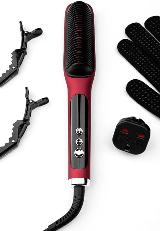 Thermal Hair Comb Iron - Practical Styling Tool for Consistent Curls and Perfect Shape Easily and Quickly