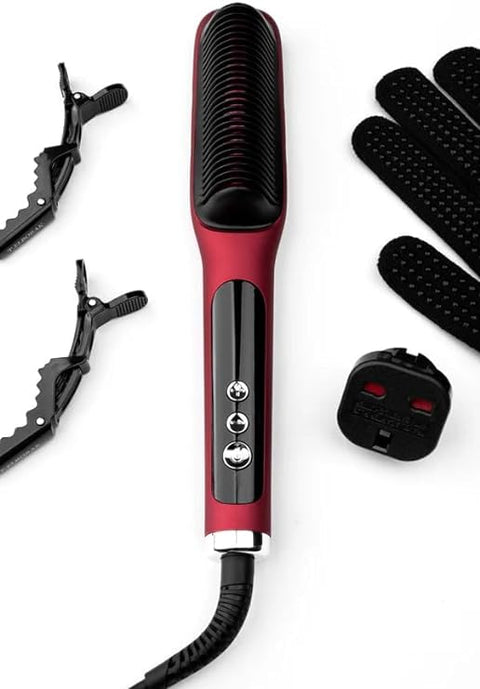 Thermal Hair Comb Iron - Practical Styling Tool for Consistent Curls and Perfect Shape Easily and Quickly