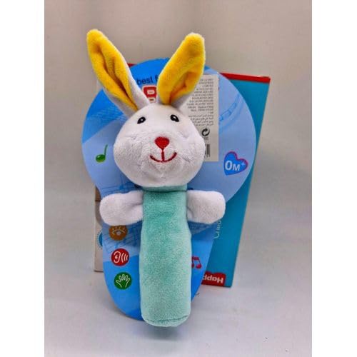 GHAZAL Soft baby rattle that makes a sound (BLUE)